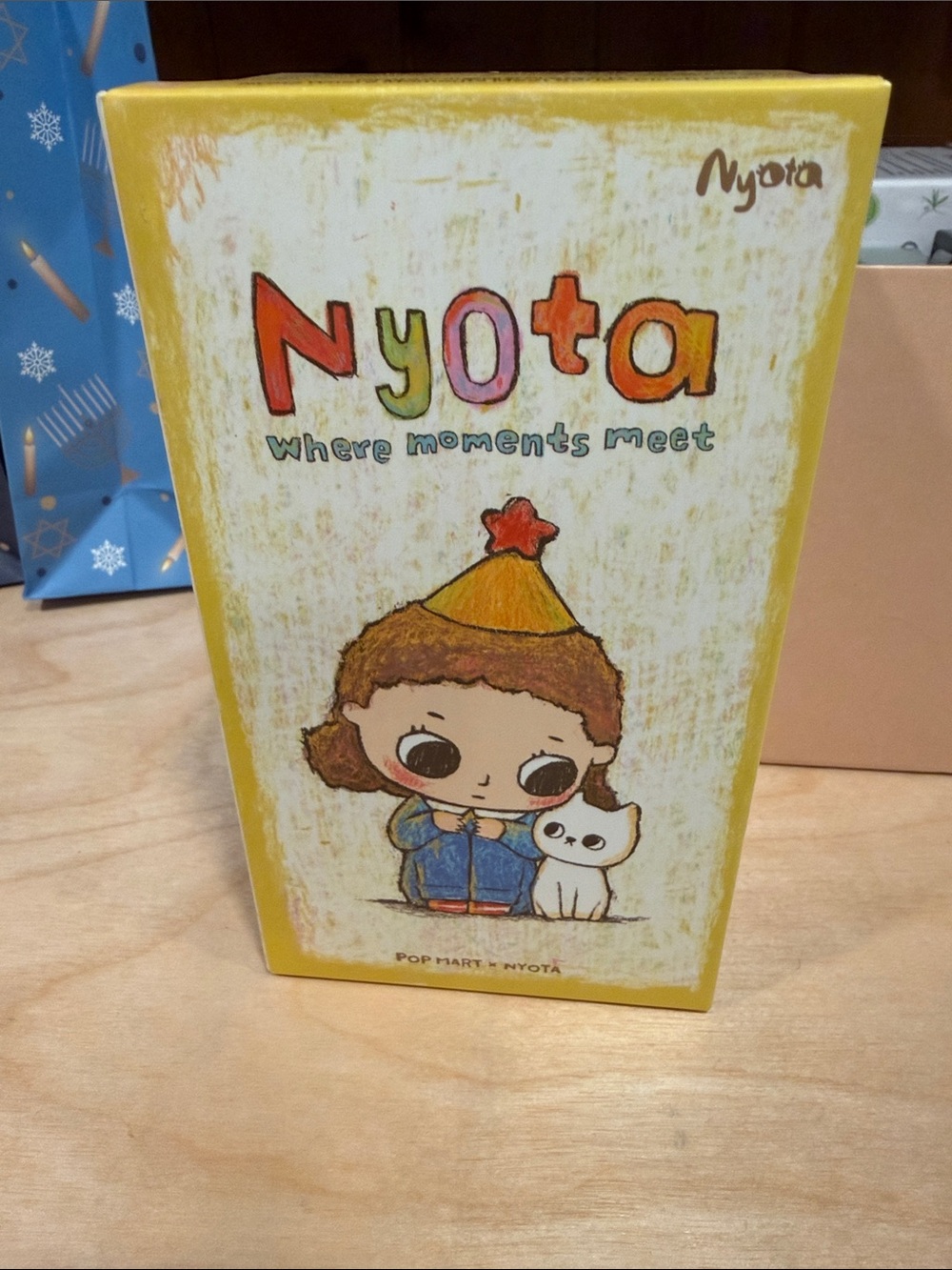 Nyota Yellow Kids Collectible Figure with Cute Cat